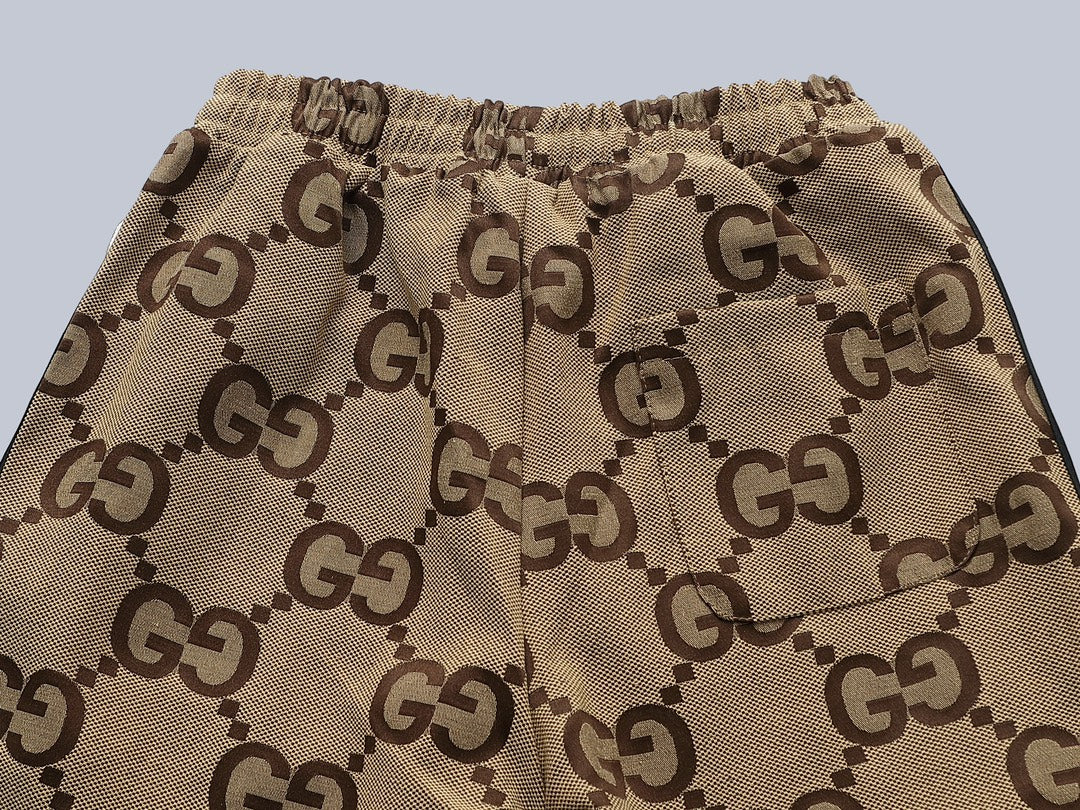 Gucci GG Monogram Signature Track Pants with Web Stripe