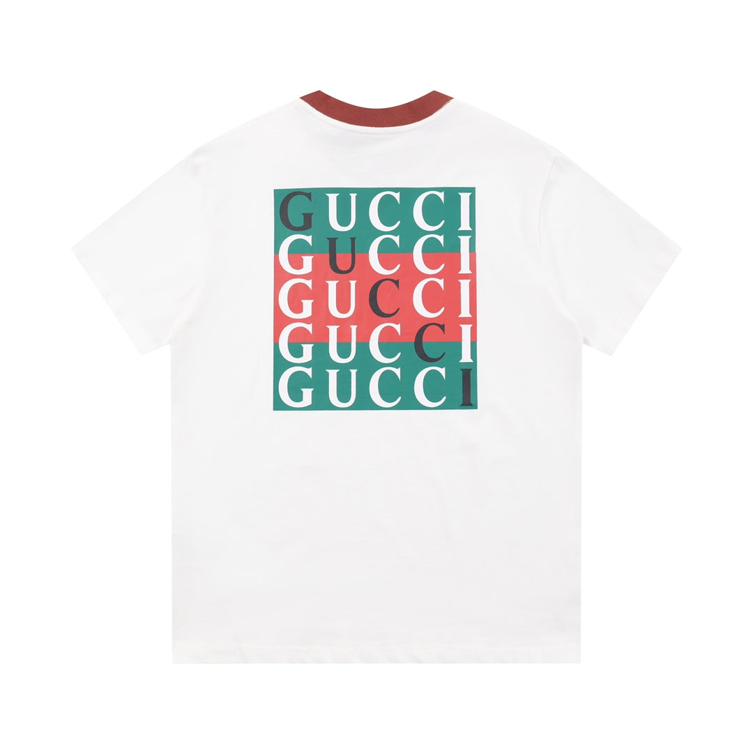 Gucci Logo Fruit Embroidery T-Shirt