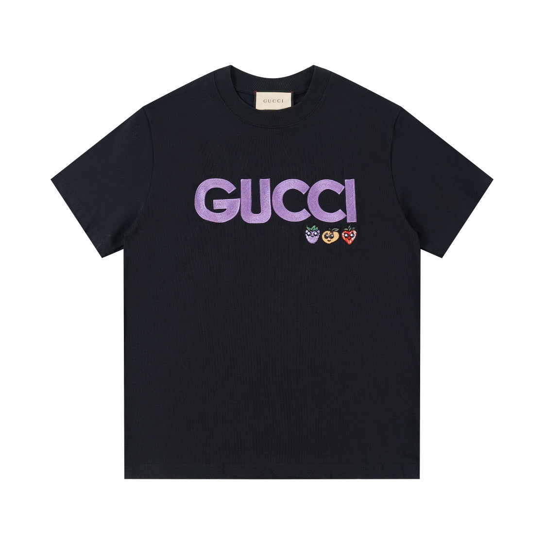 Gucci Logo Fruit Embroidery T-Shirt