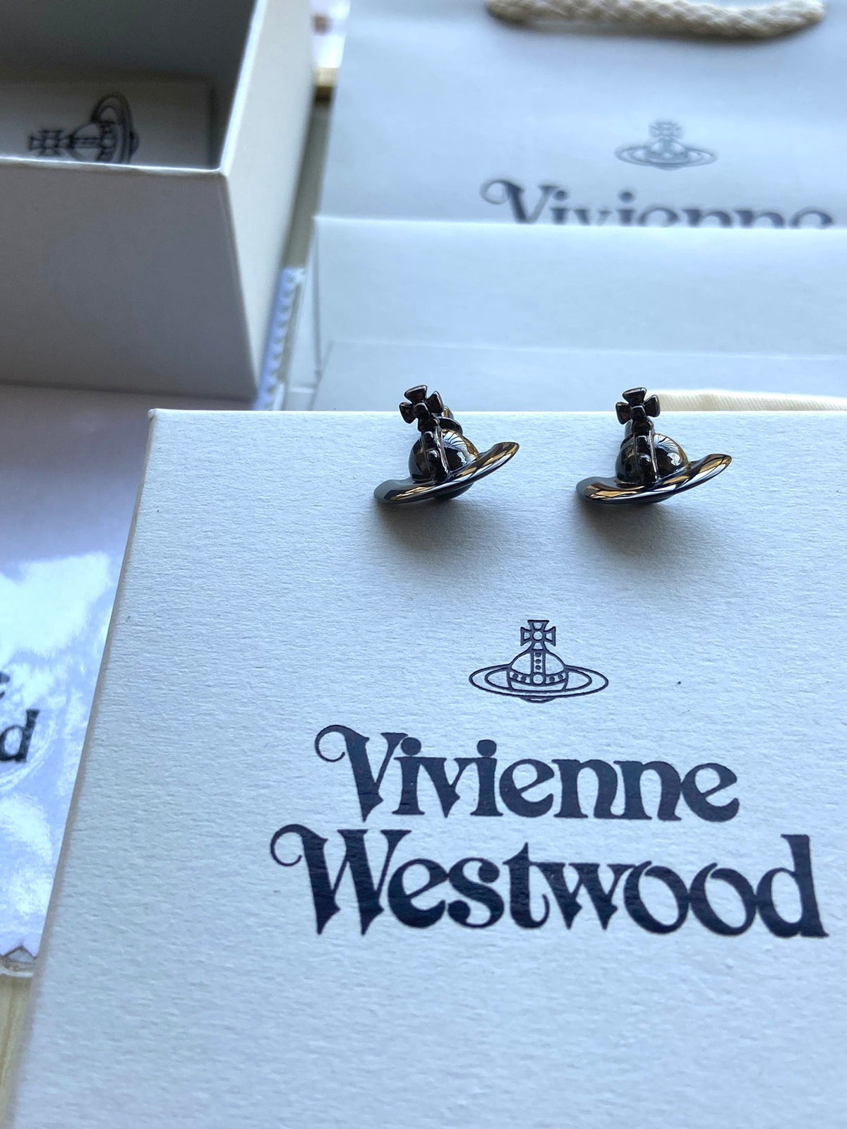 Vivienne Westwood Planet Stud Earrings