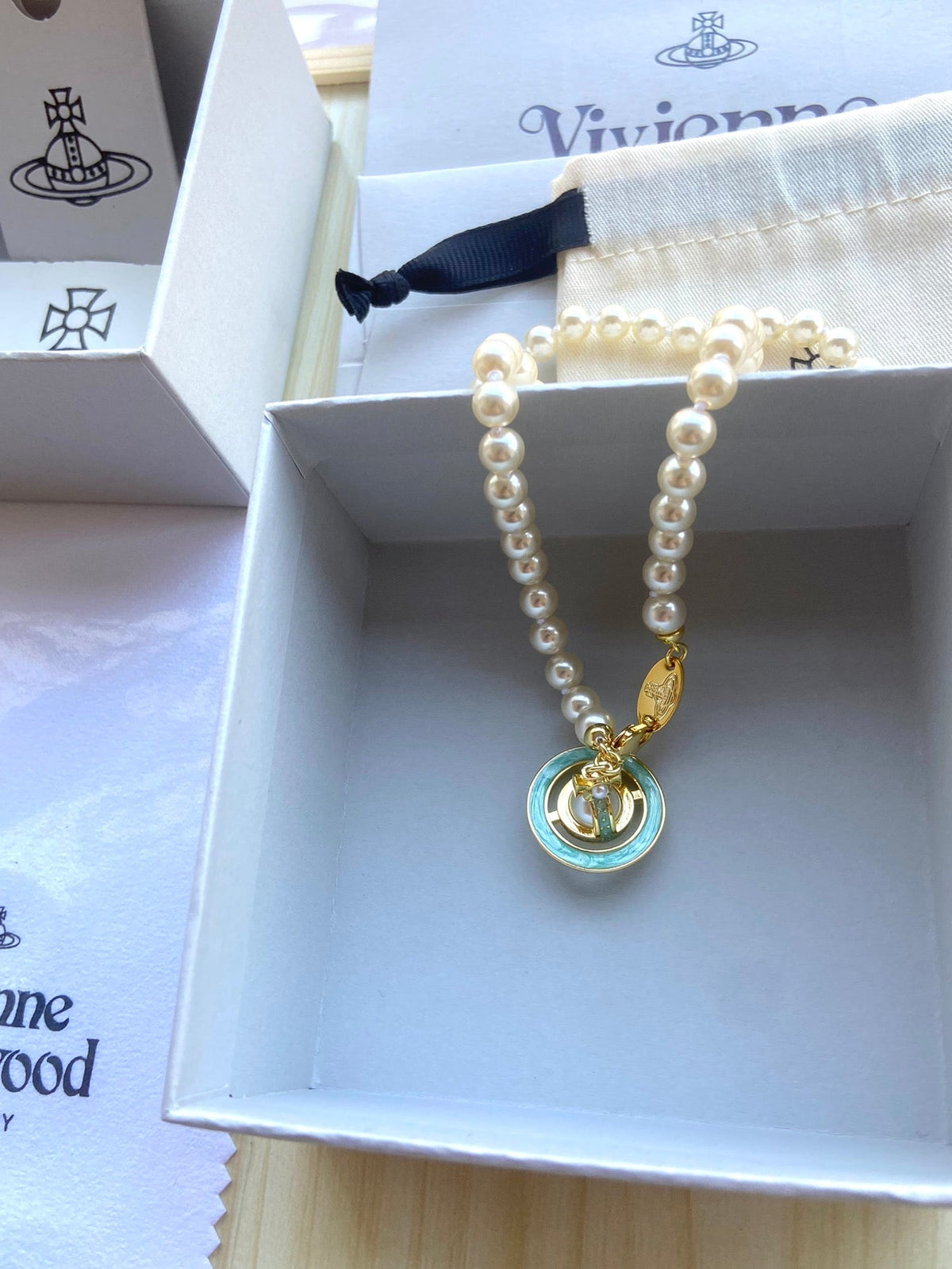Vivienne Westwood 2026 Crystal Ball & Pearl Necklace