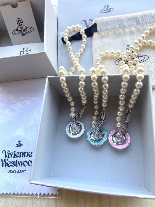 Vivienne Westwood 2026 Crystal Ball & Pearl Necklace