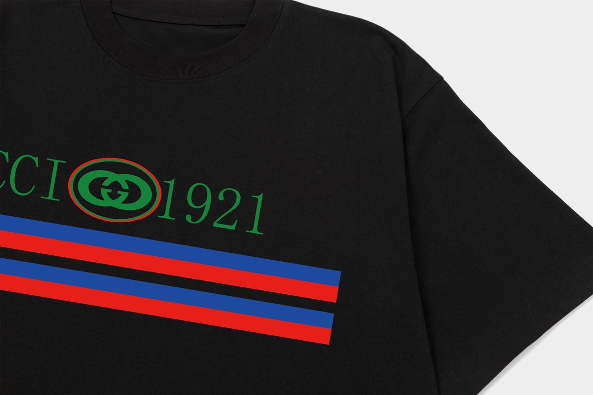 Gucci 1921 GG Stripe Logo T-Shirt