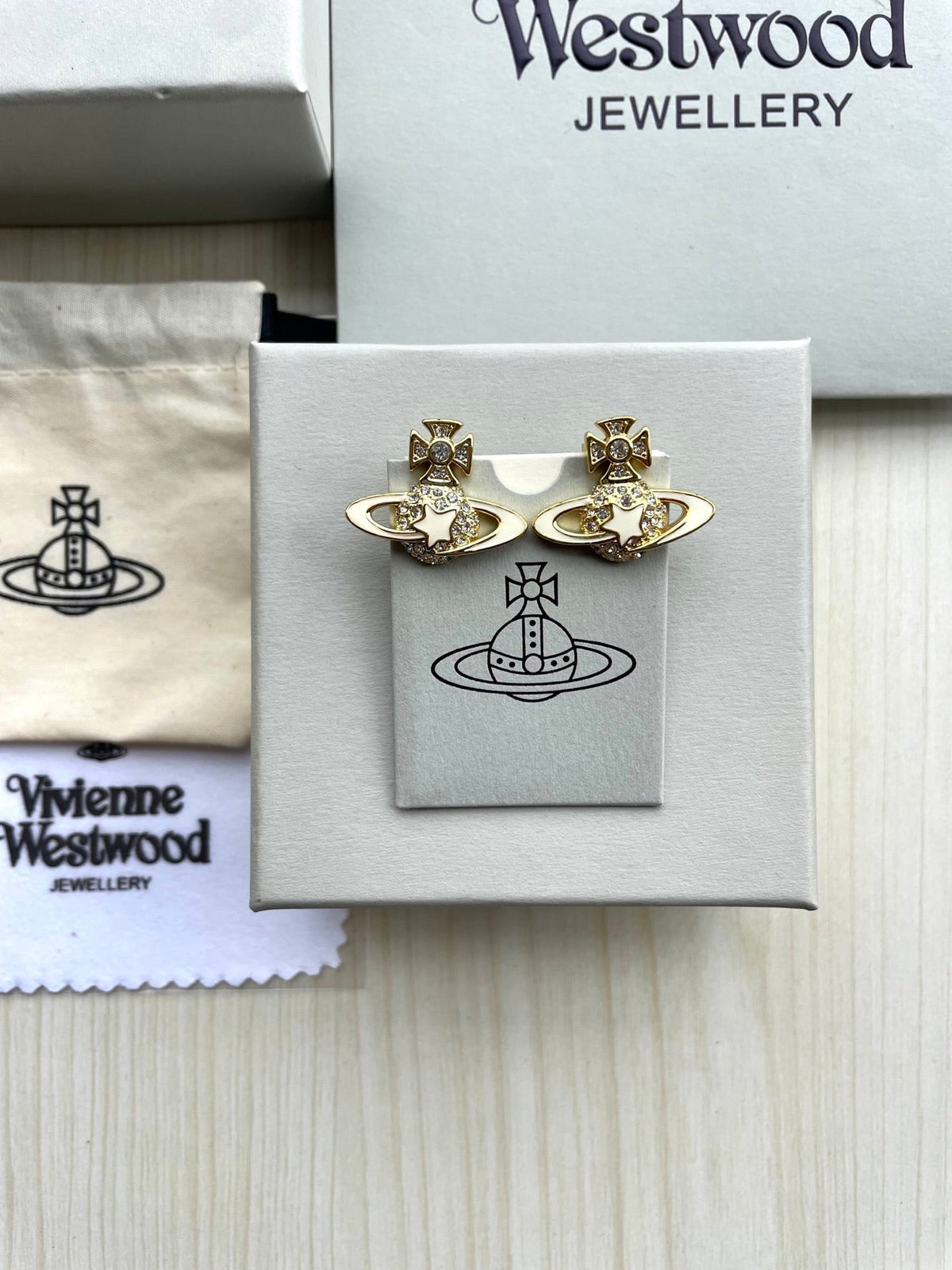 Vivienne Westwood Saturn Planet Stud Earrings
