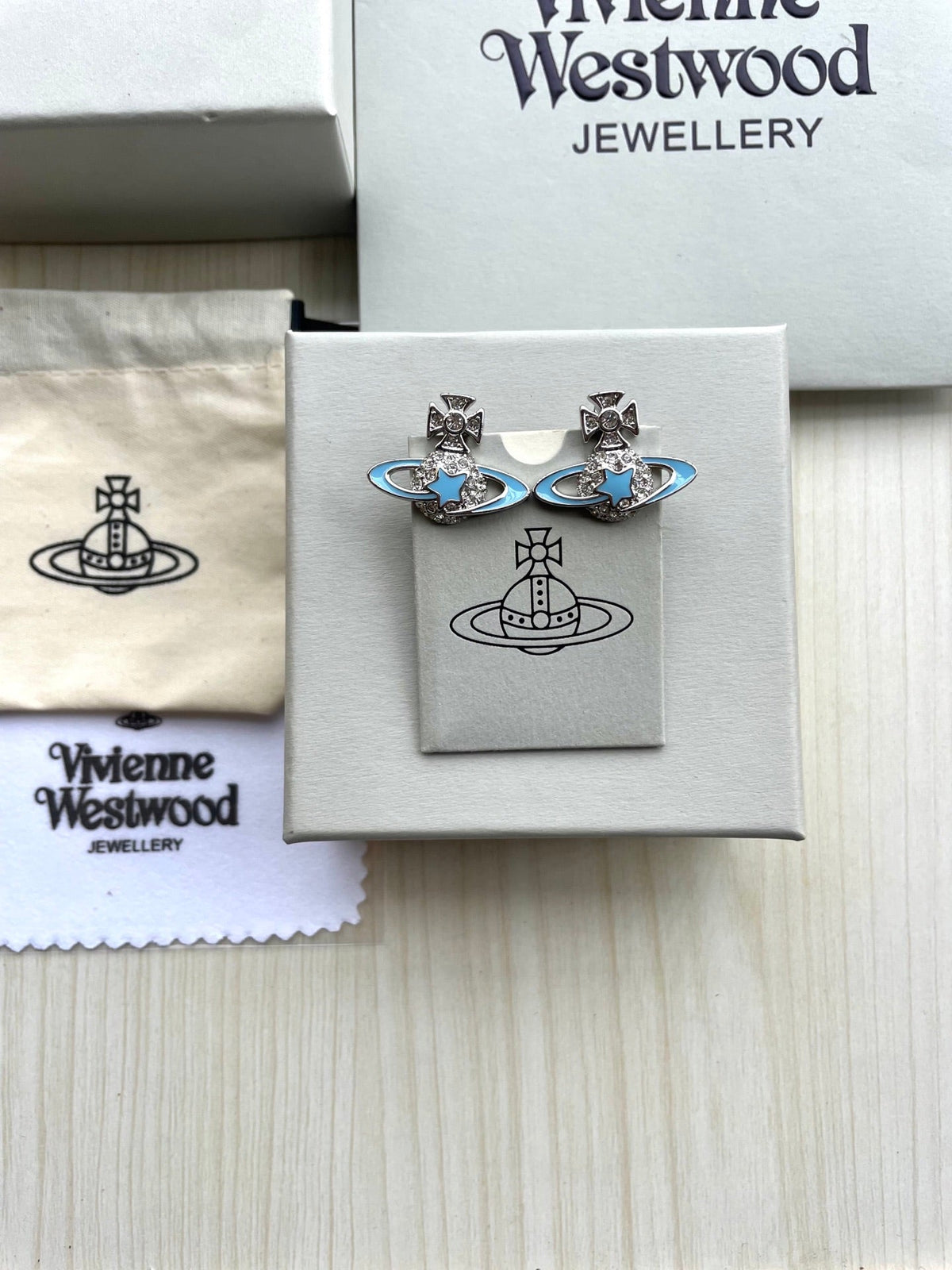 Vivienne Westwood Saturn Planet Stud Earrings