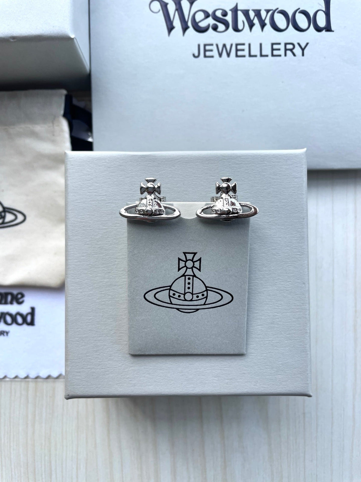 Vivienne Westwood Saturn Stud Earrings