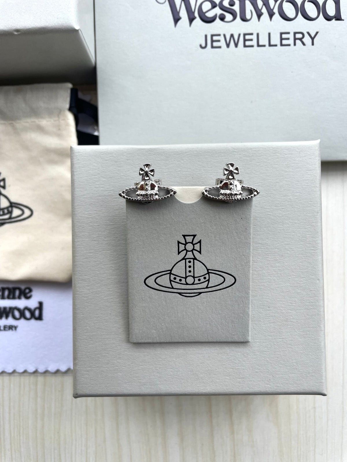 Vivienne Westwood Saturn Stud Earrings