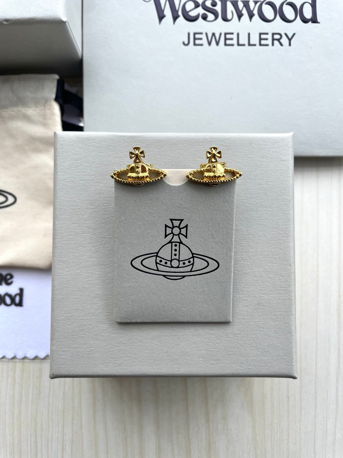 Vivienne Westwood Saturn Stud Earrings