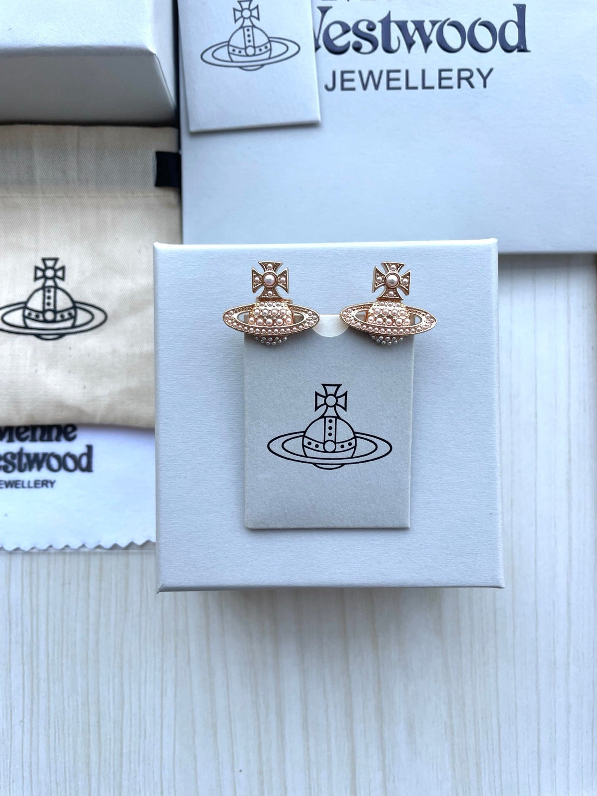 Vivienne Westwood Saturn Stud Earrings