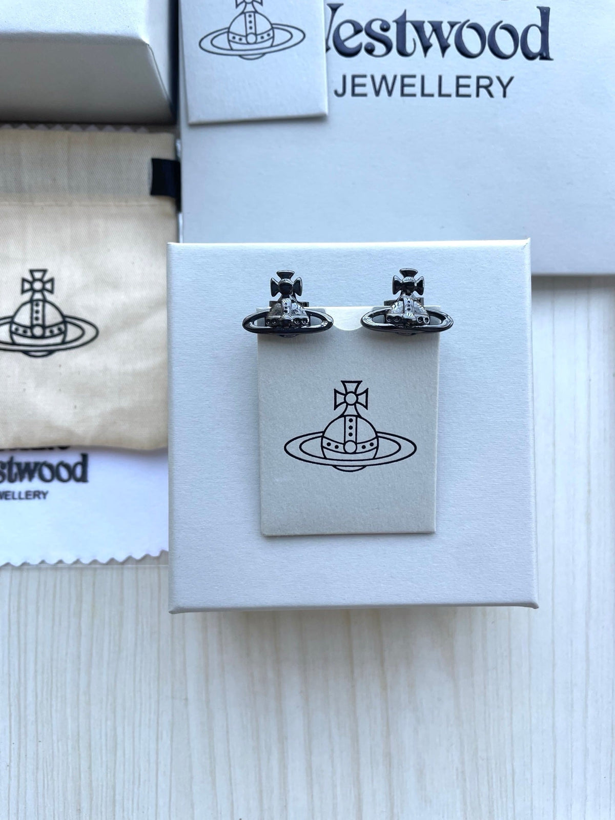 Vivienne Westwood Saturn Stud Earrings
