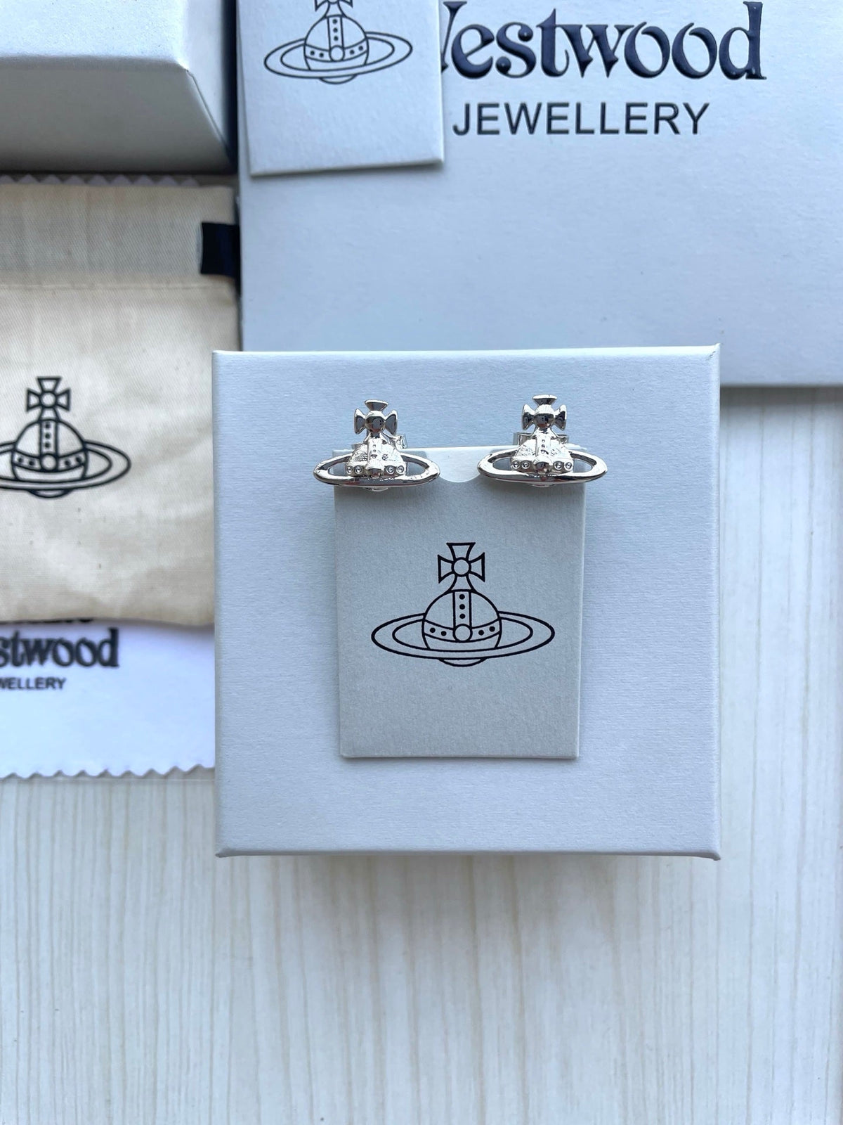 Vivienne Westwood Saturn Stud Earrings
