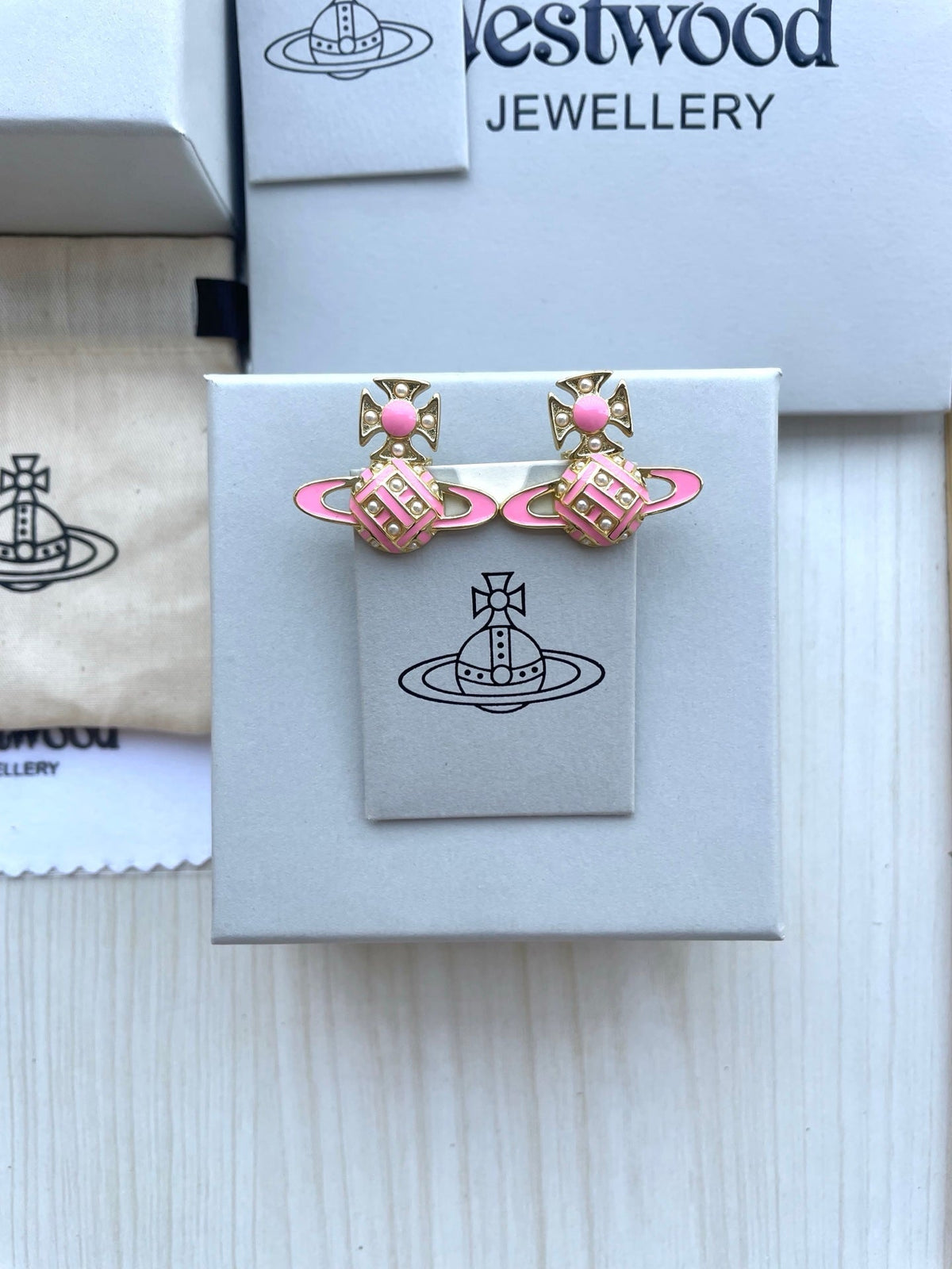 Vivienne Westwood Saturn Stud Earrings