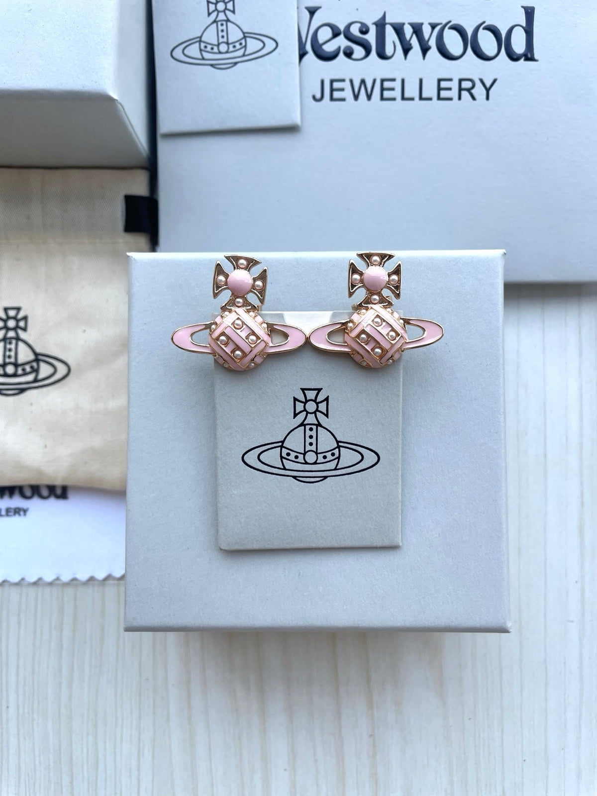 Vivienne Westwood Saturn Stud Earrings