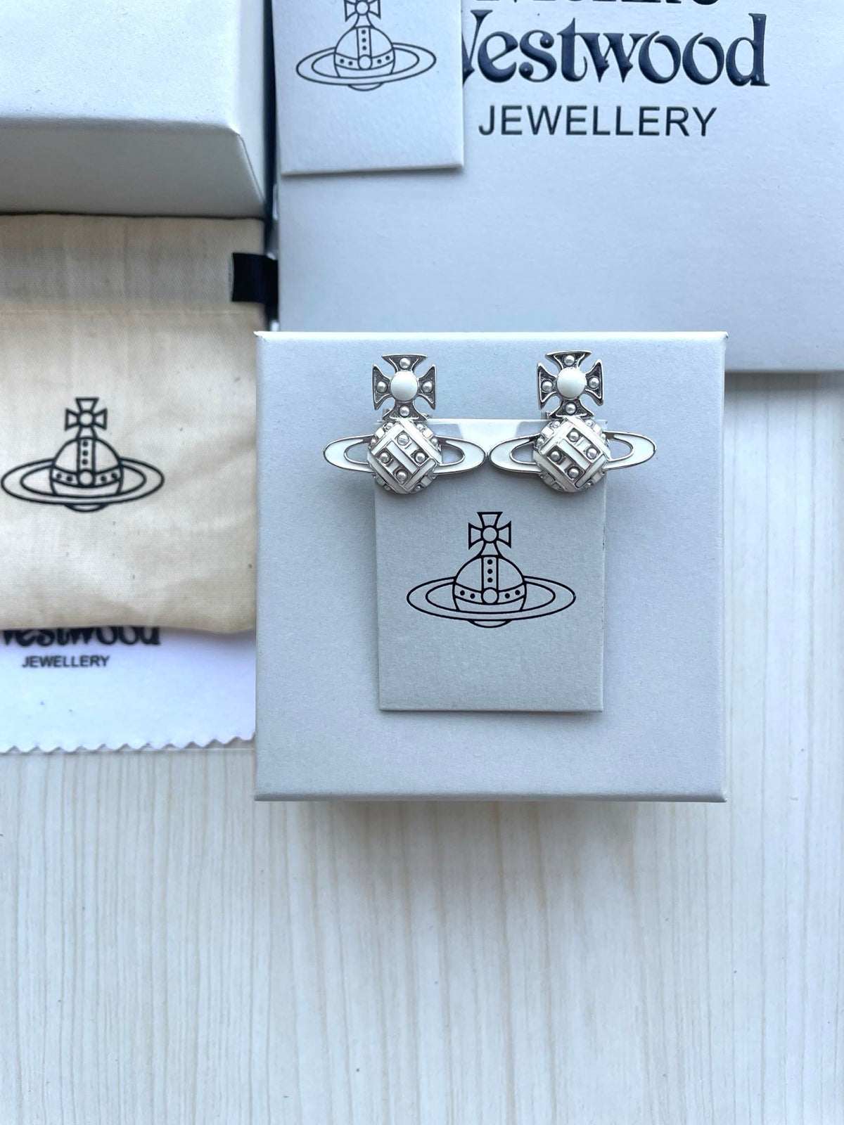 Vivienne Westwood Saturn Stud Earrings