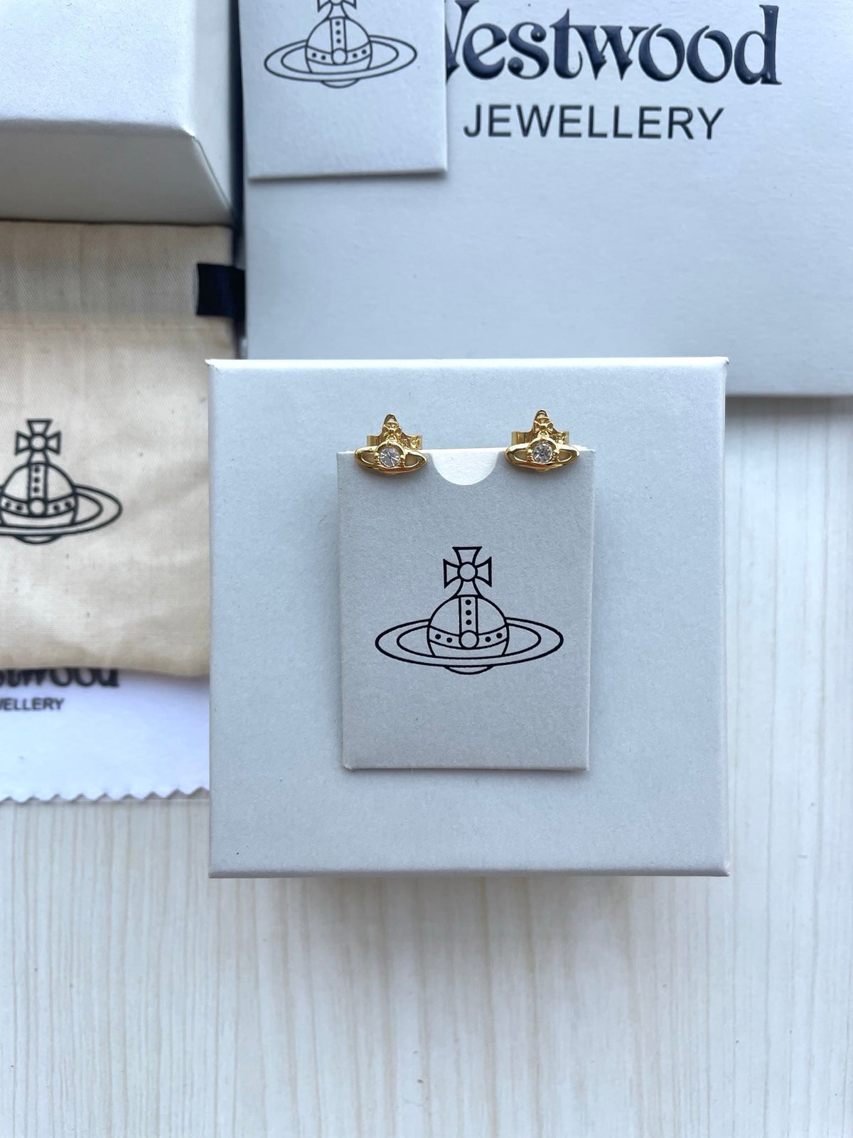 Vivienne Westwood Saturn Stud Earrings