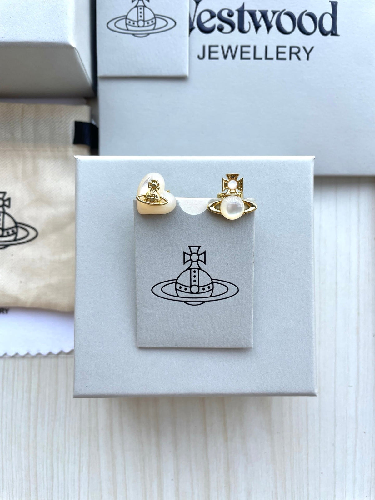 Vivienne Westwood Asymmetrical Earrings
