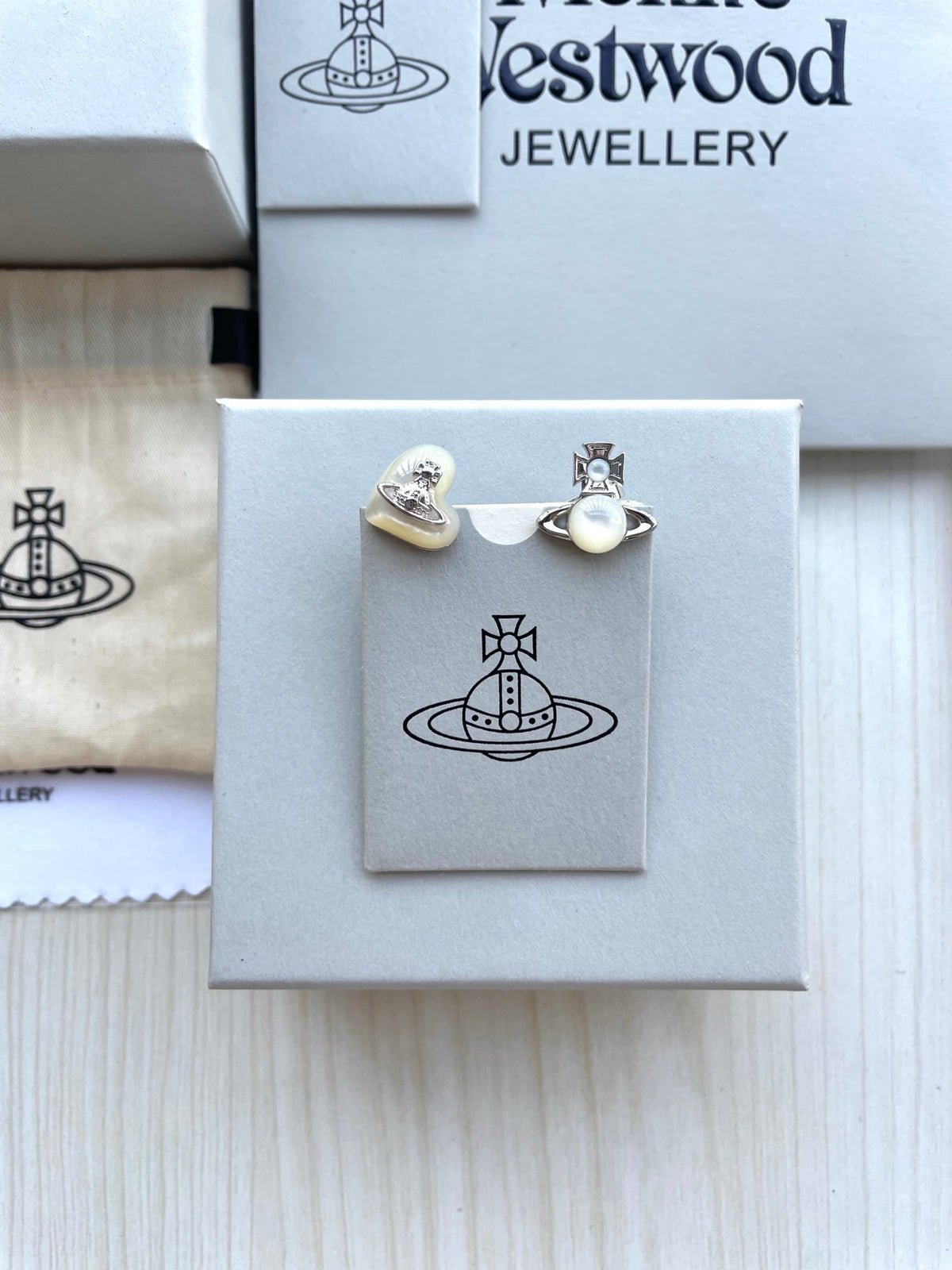Vivienne Westwood Asymmetrical Earrings