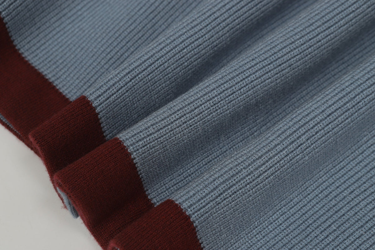 Gucci Signature Ribbed Knit Cardigan in Sky Blue