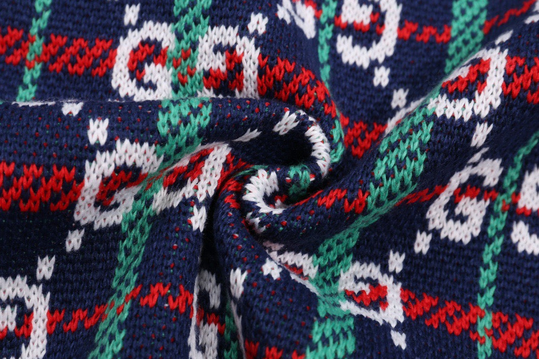 Gucci Unisex Double-G Jacquard Cardigan