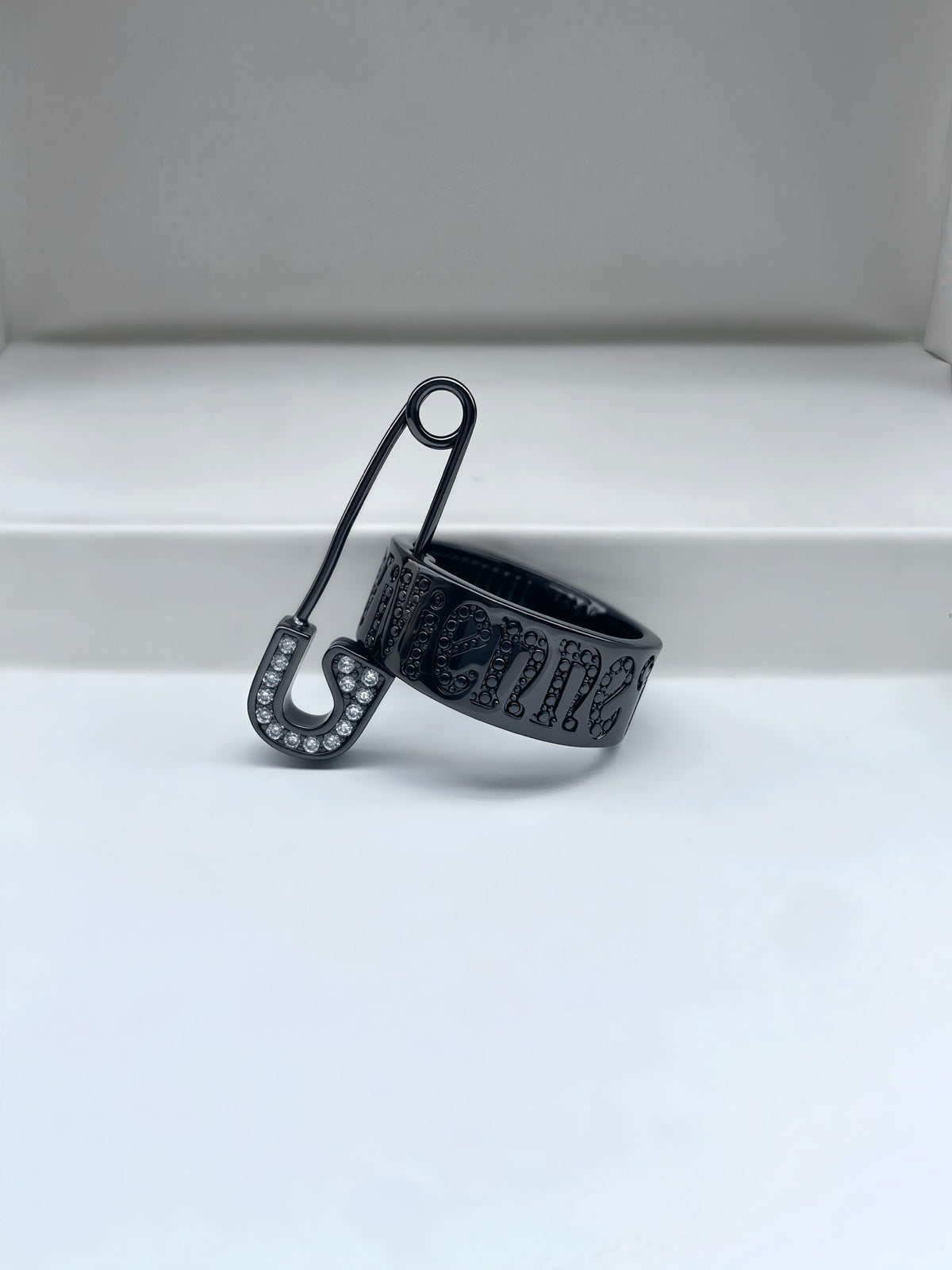 Vivienne Westwood Safety Pin-Style Letter Ring