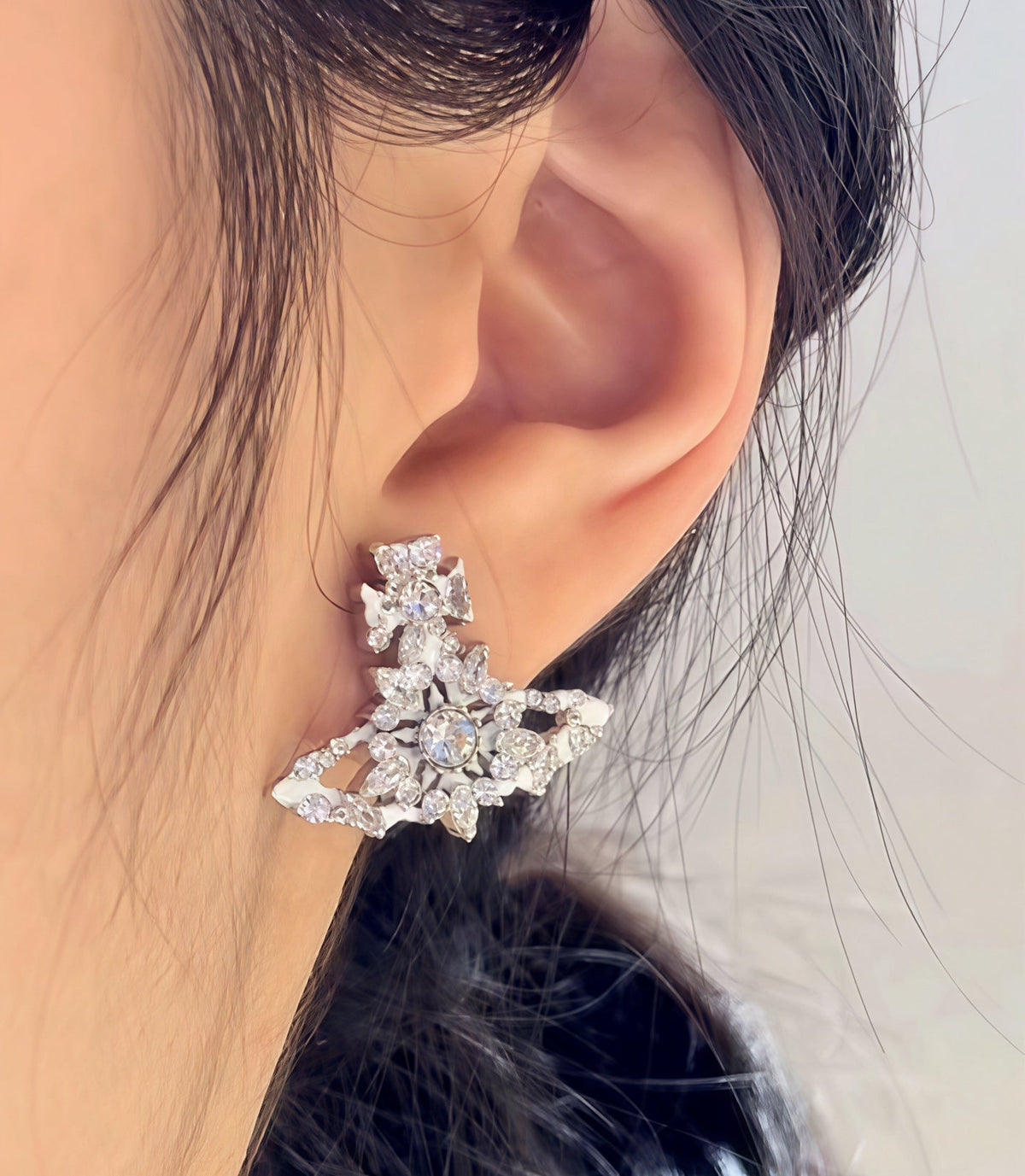 Vivienne Westwood Full-Rhinestone Studs