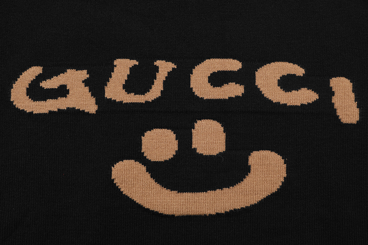 Gucci Unisex Jacquard Smiley Crewneck Sweater