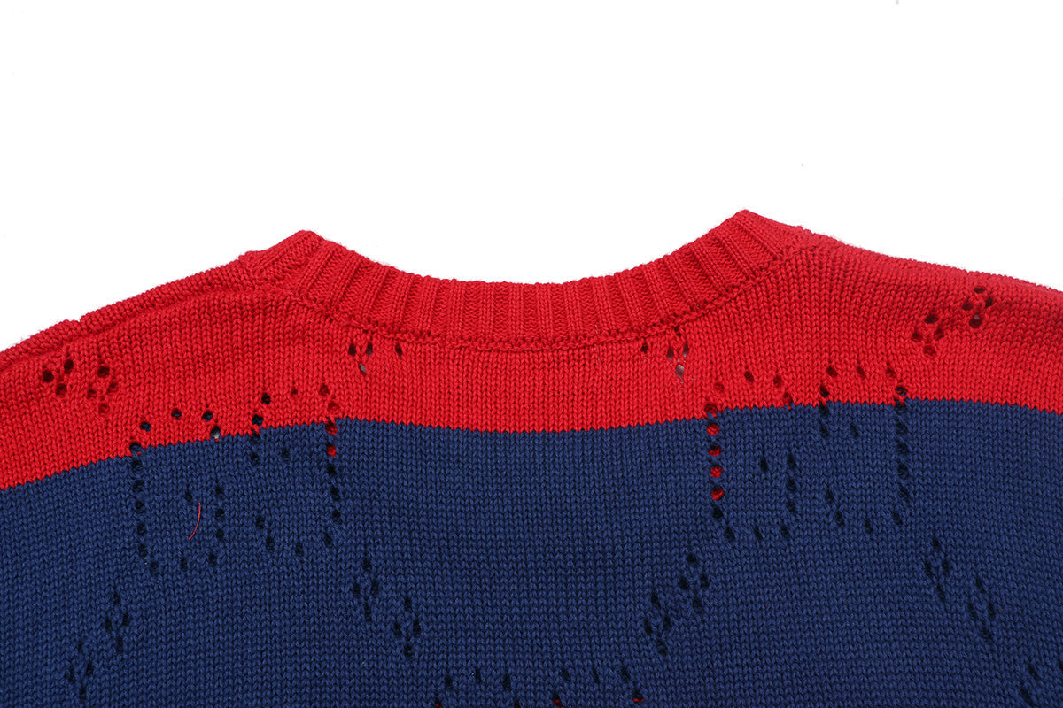 Gucci Unisex Open-Knit Crewneck Sweater