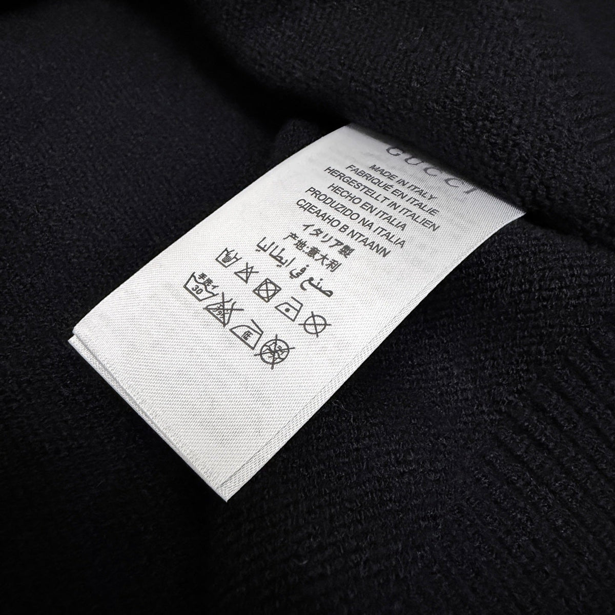 Gucci Unisex Jacquard Embroidered Crewneck Sweater