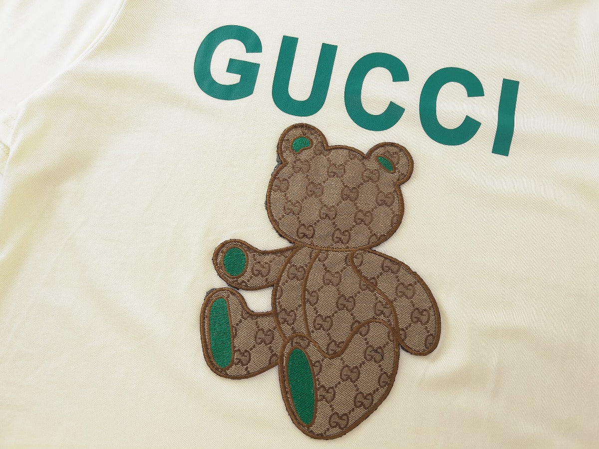 Gucci GG Teddy Bear Monogram Patch Oversized T-Shirt