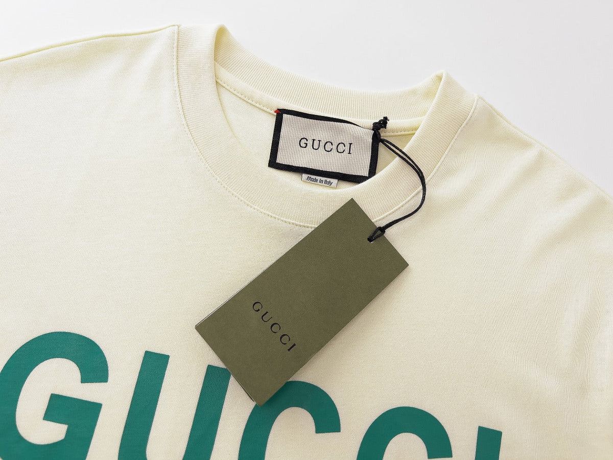Gucci GG Teddy Bear Monogram Patch Oversized T-Shirt