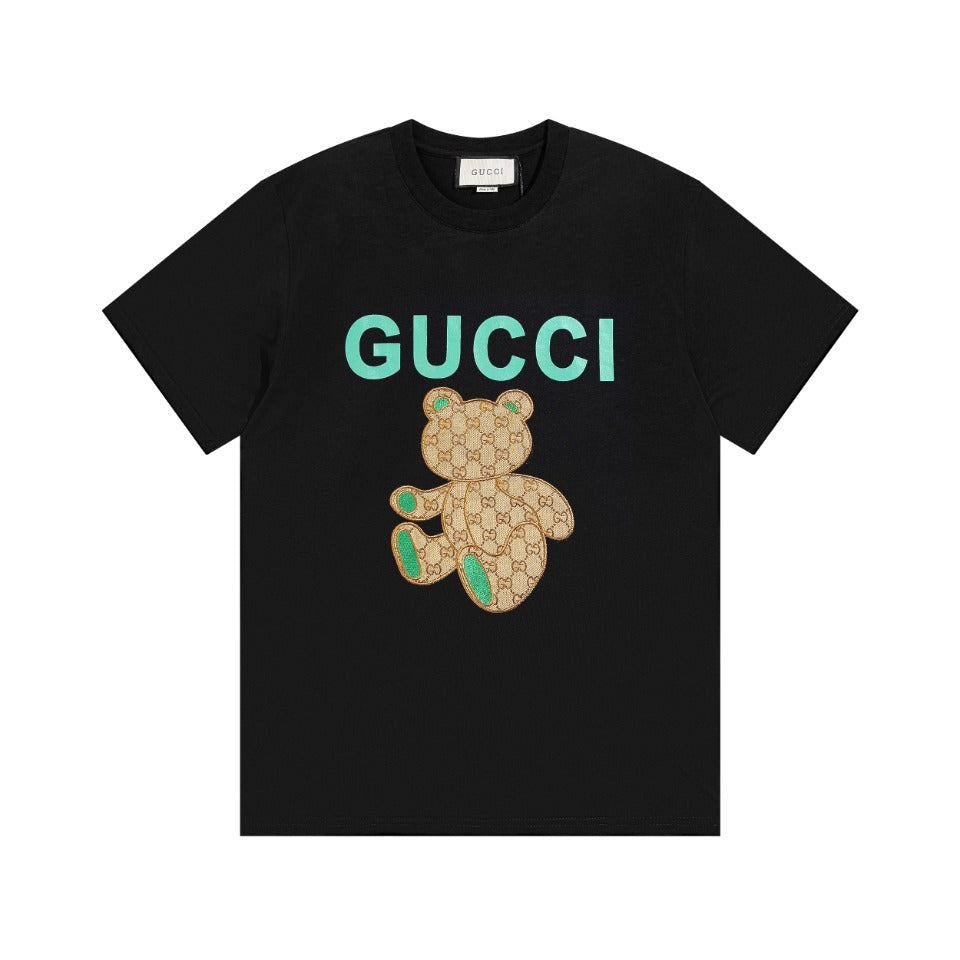 Gucci GG Teddy Bear Monogram Patch Oversized T-Shirt