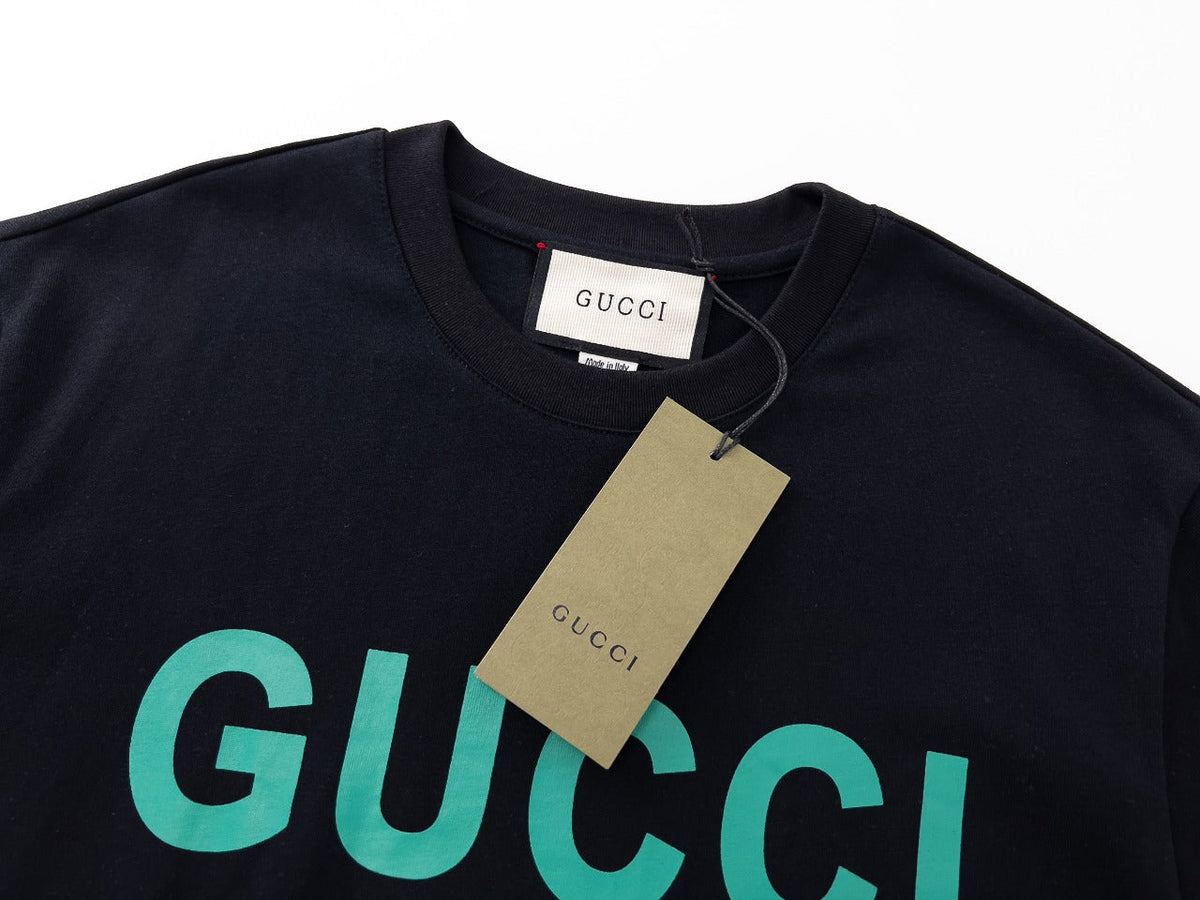 Gucci GG Teddy Bear Monogram Patch Oversized T-Shirt