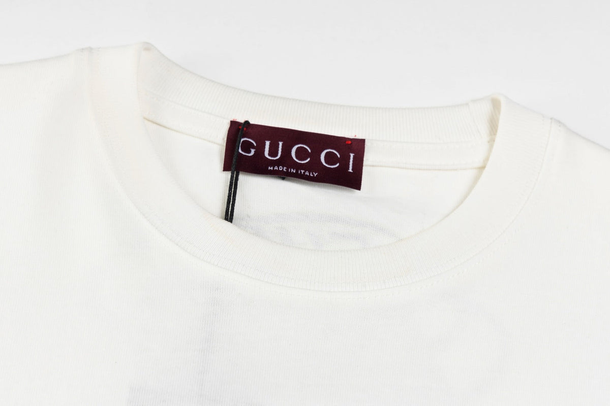Gucci Since 1921 Neon GG Logo Oversized T-Shirt
