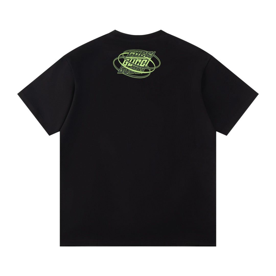 Gucci Since 1921 Neon GG Logo Oversized T-Shirt