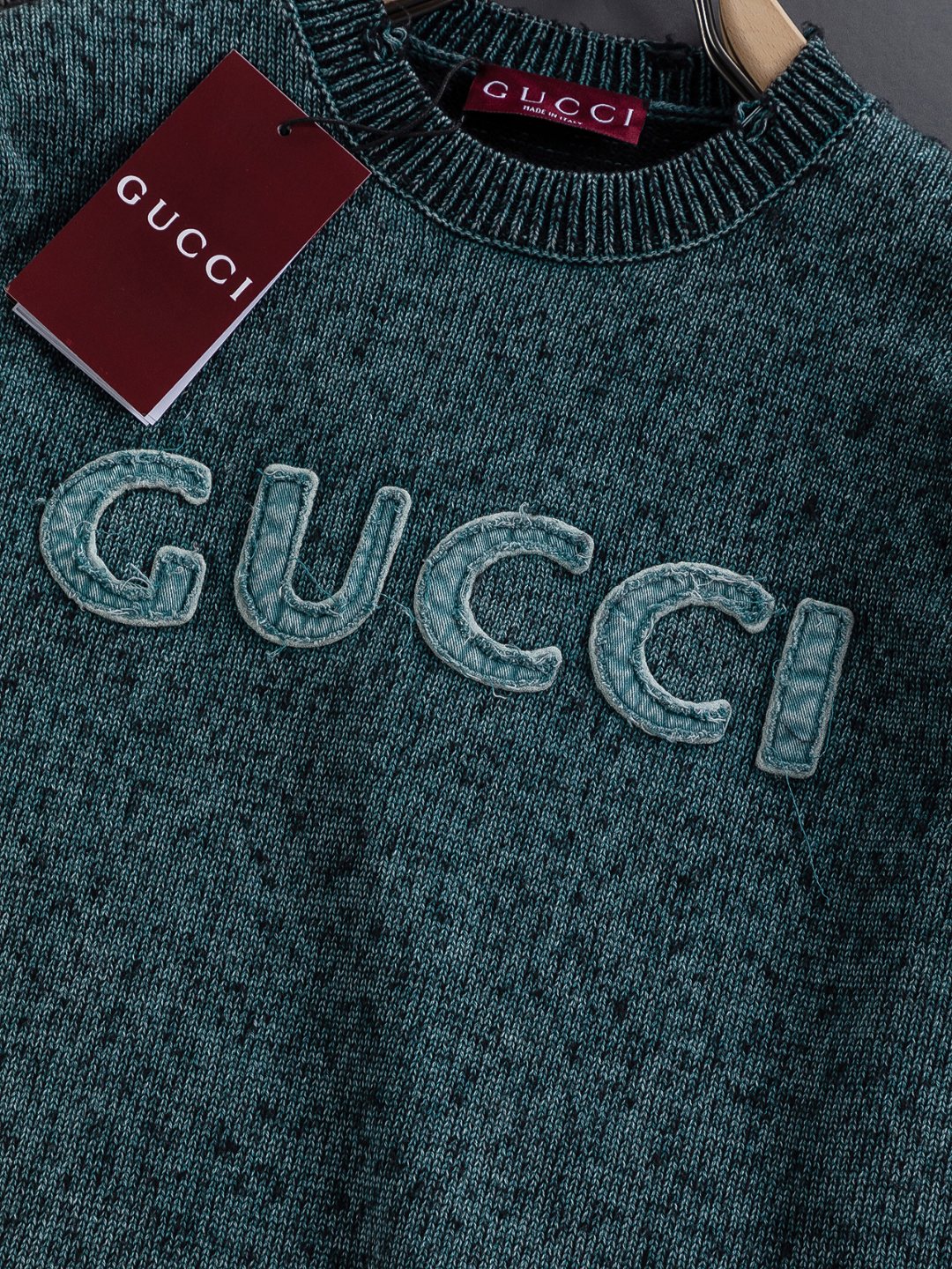 Gucci Unisex Double-G Embroidered Knit Top