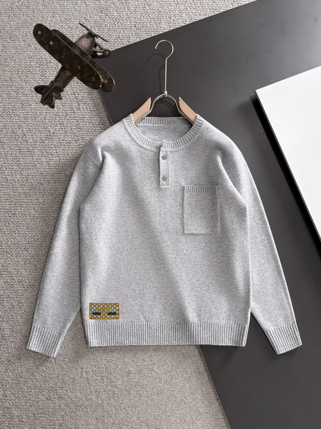 Gucci Unisex Embroidered Crewneck Sweater