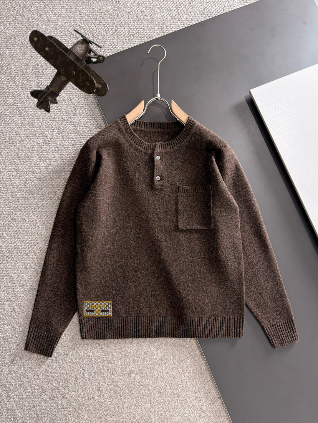 Gucci Unisex Embroidered Crewneck Sweater