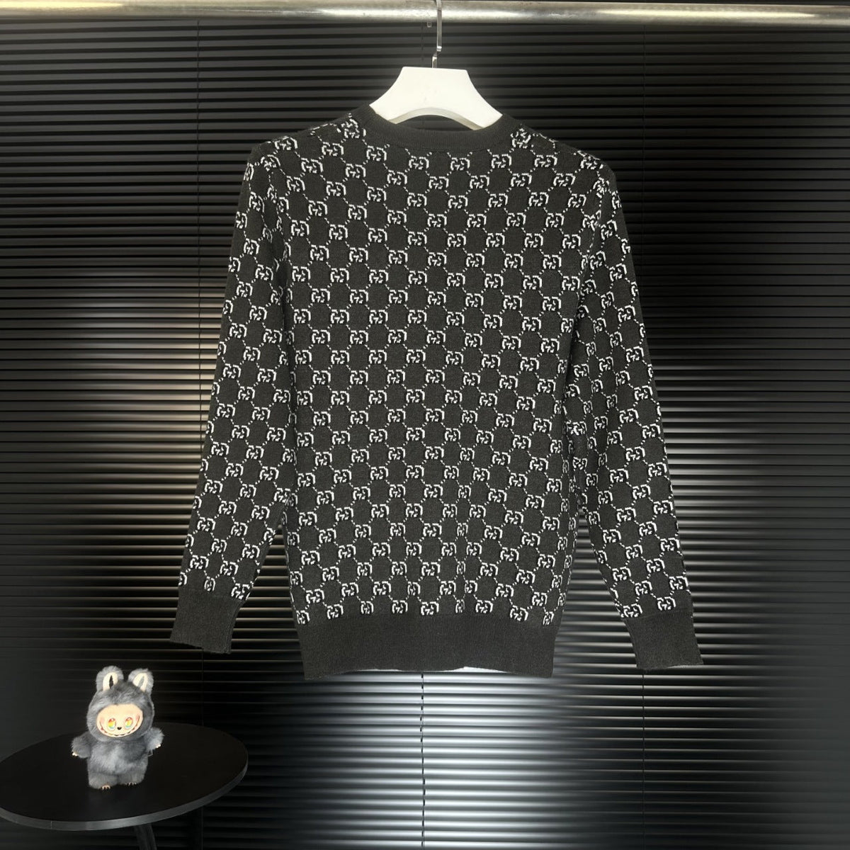 Gucci Unisex Double-G Jacquard Crewneck Sweater